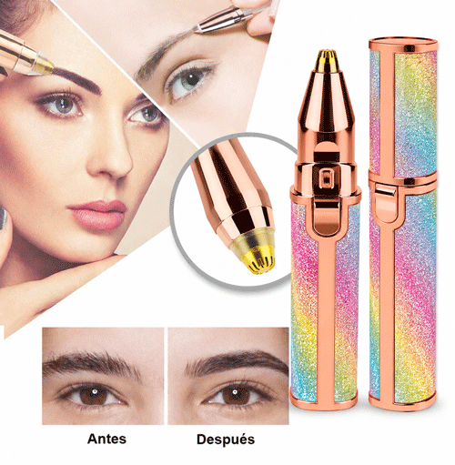 Depilador Facial Recargable 2 en 1: piel suave y cejas perfectas en minutos ✨