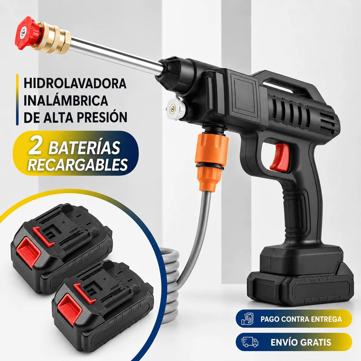Hidrolavadora Inalambrica con 2 Baterías